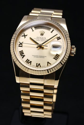 ROLEX DAY-DATE OYSTER PERPETUAL　K18YG Ref.118238 (5)